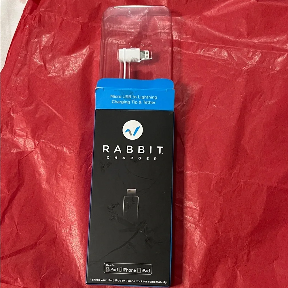 Rabbit Charger Micro USB-to-Lightning Tip - White